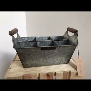 Magnolia Home 6 Slots galvanized Metal Caddy